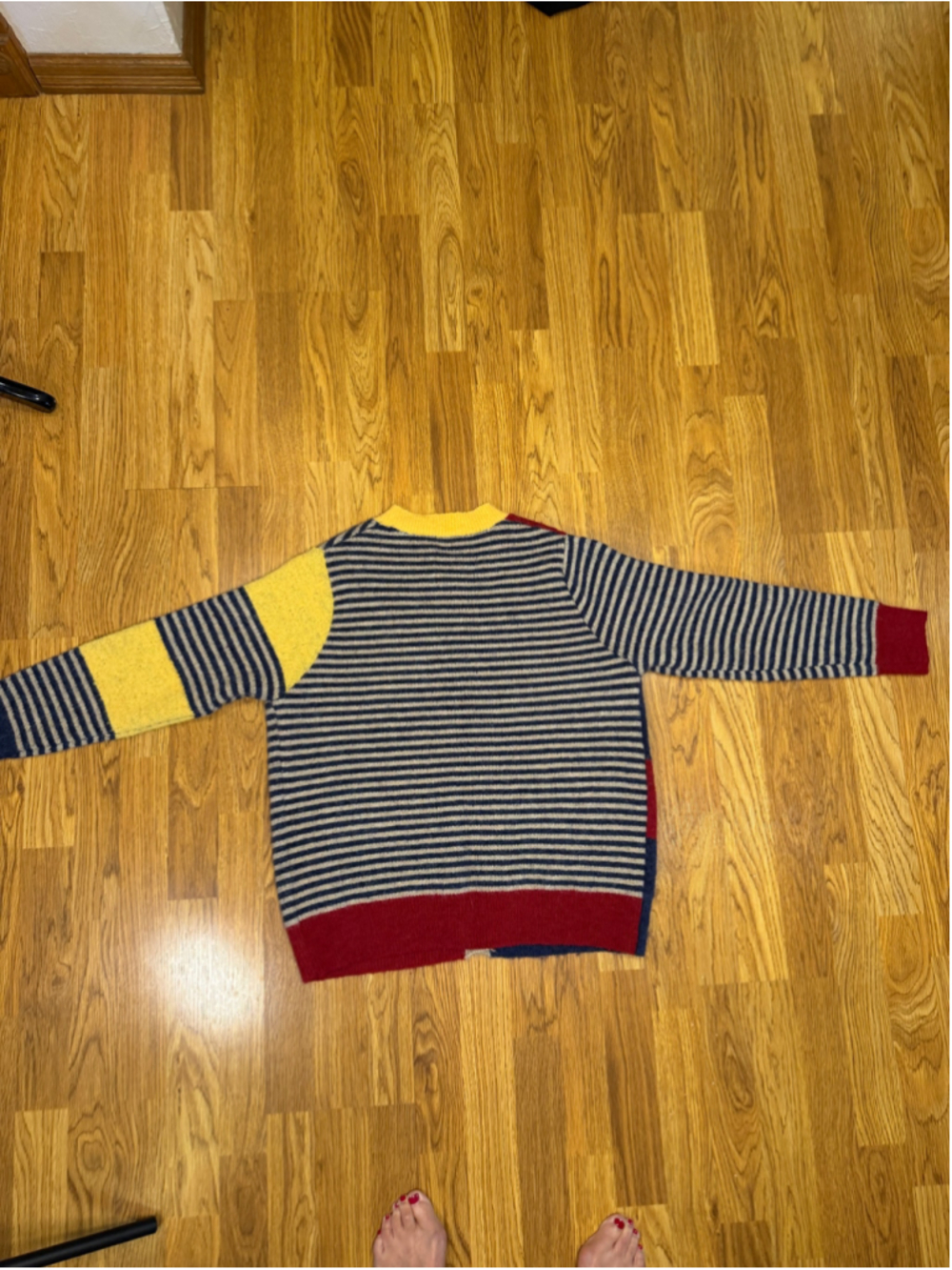 Cottage Core Teacher Cardigan Sweater Embroidered Wool Adorable - Picture 5 of 10